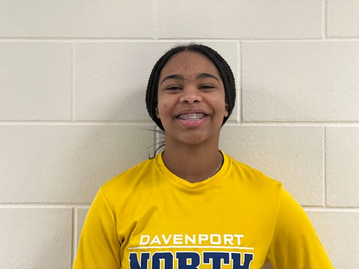 Sophomore Journey Houston is in her second season as a varsity standout at Davenport North.&nbsp;